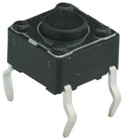 MULTICOMP PRO MC32862 Tactile Switch, MCDTS-6 Series, Top Actuated, Through Hole, Round Button, 100 gf, 50mA at 12VDC