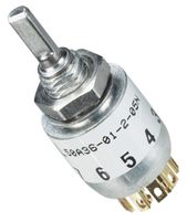 GRAYHILL 50A45-01-1-03N Rotary Switch, 3 Position, 1 Pole, 45 °, 150 mA, 220 V, 50 Series