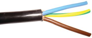 BELDEN 19354 010250 Multiconductor Cable, Portable Cord SJT, Unshielded, 3 Conductor, 14 AWG, 250 ft, 76.2 m