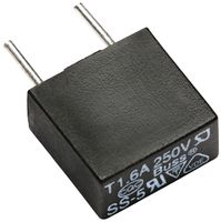 EATON ELECTRONICS SS-5-630MA-AP Fuse, PCB Leaded, 630 mA, 250 V, SS-5 Series, Time Delay, Radial Leaded