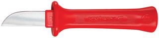 KNIPEX 98 52 Cable Knife, VDE Safe, Insulated, 50 mm Blade Length, 185 mm Overall Length