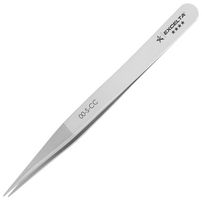 EXCELTA 00-S-CC Tweezers, Precision, Straight, Pointed, 112.5 mm, Stainless Steel