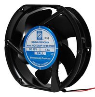 ORION FANS OD172SAP-24HBIP69K DC Axial Fan, 24 V, Rectangular with Rounded Ends, 172 mm, 51 mm, Ball Bearing, 235 CFM