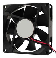 ORION FANS OD8025-12HBIP69K DC Axial Fan, 12 V, Square, 80 mm, 25 mm, Ball Bearing, 40 CFM