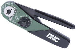 DANIELS MH860 Crimp Tool, Adjustable 8 Indent, Hand, 28-16AWG Pin & Socket Contacts