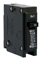 EATON CUTLER HAMMER BR120 Thermal Magnetic Circuit Breaker, 20 A, 1 Pole, 240 V, Plug On