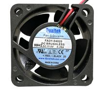 QUALTEK ELECTRONICS FAD1-04020BBHW11 DC Axial Fan, 5 V, Square, 40 mm, 20 mm, Ball Bearing, 8.802 CFM