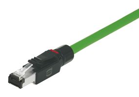 HARTING 09451511120 Modular Connector, RJ45 Plug, 1 x 1 (Port), 4P4C, Cat5, IP20, Cable Mount