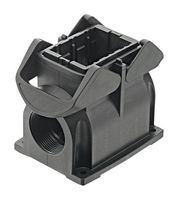 HARTING 19410060232 Heavy Duty Connector, M32, Base, Panel Mount, Nylon (Polyamide), Fibreglass Reinforced, 2 Lever, 6B