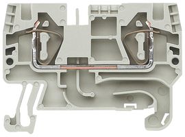 281-901 WAGO, DIN Rail Mount Terminal Block, 2 Positions, 28 AWG