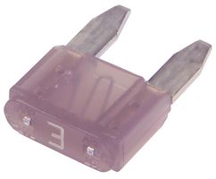 LITTELFUSE 0297003.WXNV Fuse, Automotive, Fast Acting, 3 A, 32 V, 10.9mm x 3.8mm x 8.8mm, MINI 297 Series