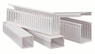 WIELAND ELECTRIC BA640025-G Raceway Duct, Open Slot, 1.75 " (H) x 1.25 " (W) x 6.5 ft (L), Grey, Vinyl, Electro-Duct Type BA6