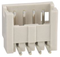 WAGO 733-364 Terminal Block, Header, 2.54 mm, 4 Positions, 4 A, 250 V, Through Hole Right Angle