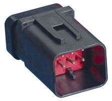 TE CONNECTIVITY - AMP 776495-2 Connector Housing, Gray, AMPSEAL Series, Receptacle, 8 Positions, 4.5 mm, AMPSEAL 16 Connectors