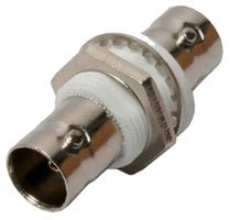 L-COM BA1089 RF / Coaxial Adapter, 50 ohm, Insulated Ground, BNC, Jack, BNC, Jack, Straight Adapter, 50 ohm