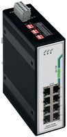 WAGO 852-102 Switch, 852 Series, 8 Ports, Industrial, Unmanaged Fast Ethernet, DIN Rail, RJ45 x 8