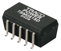 TRACO POWER TSM 1205D Isolated Surface Mount DC/DC Converter, ITE, 1:1, 1 W, 2 Output, 5 V, 100 mA