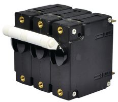 TE CONNECTIVITY - POTTER&BRUMFIELD W69-X2Q110-30 Interruptor Magnético-Hidráulico, Serie W6, 30 A, 3 polos, 277 V, 2.5 kA, 100 s