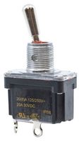 E-SWITCH ST4SP2BT1S1 Toggle Switch, IP68, Off-On, SPST, Non Illuminated, ST4 Series, Panel Mount, 20 A