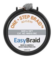 EASYBRAID W4015-1NC Wick Cassette, #1, 15ft L x 0.035" W, Oxide Free Copper, 1000 WickGun Series