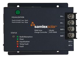 SAMLEX EVO-30AB Solar Charge Controller, 30 A, 12 V/24 V Lead Acid Batteries, EVO Series