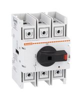 LOVATO GA125A Switch Disconnector, 3 Pole, 690 V, 125 A, IP20, Screw, DIN Rail Mount