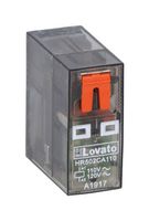 LOVATO ELECTRIC HR502CA024 Power Relay, DPDT, 24 VAC, 8 A, HR502C Series, Through Hole, Non Latching
