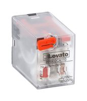 LOVATO HR602CA024 Relevador de Potencia, DPDT, 24 VAC, 7 A, HR602C Series, Carril DIN, Sin Enclavamiento