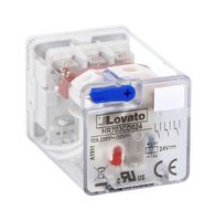 LOVATO ELECTRIC HR703CA024 Power Relay, 3PDT, 24 VAC, 10 A, HR703C Series, DIN Rail, Non Latching
