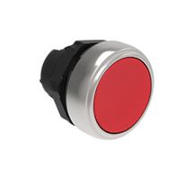LOVATO ELECTRIC LPCB102 Switch Actuator, Spring Return, Flush, Black, Lovato PLatinum Series 22mm Pushbutton Switches