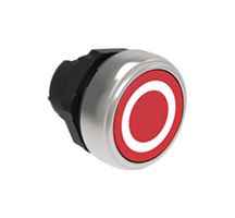 LOVATO LPCB105 Switch Actuator, Spring Return, Flush, Yellow, Lovato PLatinum Series 22mm Pushbutton Switches