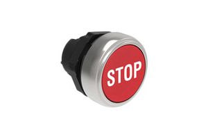 LOVATO ELECTRIC LPCB1104 Switch Actuator, Spring Return, Flush, Red, Lovato PLatinum Series 22mm Pushbutton Switches