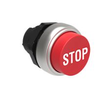 LOVATO ELECTRIC LPCB204 Switch Actuator, Spring Return, Extended, Red, Lovato PLatinum Series 22mm Pushbutton Switches