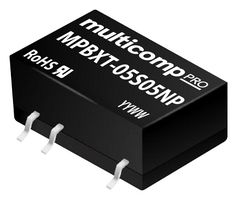MULTICOMP PRO MPBXT-05S05NP Isolated Surface Mount DC/DC Converter, ITE & Industrial, Surface Mount DIP, 1 W, 1 Output, 5 V