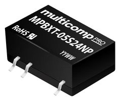 MULTICOMP PRO MPBXT-05S24NP Isolated Surface Mount DC/DC Converter, ITE & Industrial, Surface Mount DIP, 1 W, 1 Output, 24 V