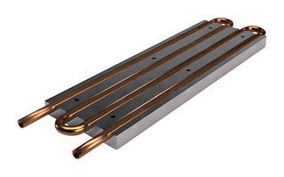 ADVANCED THERMAL SOLUTIONS ATS-TCP-1029 Cold Plate, Tubed, Aluminum 6063, 0.009°C/W, Unfinished, 12.01" x 3.94" x 0.6"