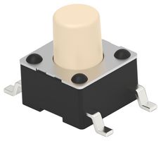 ALCOSWITCH - TE CONNECTIVITY FSM4JS6SMTR Tactile Switch, SPST-NO, FSM Series, Top Actuated, Surface Mount, Round Button, 160 gf