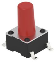 ALCOSWITCH - TE CONNECTIVITY FSM6JS6BSMTR Tactile Switch, SPST-NO, FSM Series, Top Actuated, Surface Mount, Round Button, 320 gf