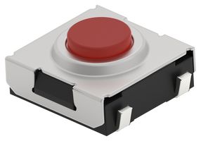 ALCOSWITCH - TE CONNECTIVITY STS31A26RJTTR Tactile Switch, SPST-NO, STS Series, Top Actuated, Surface Mount, Round Button, 260 gf