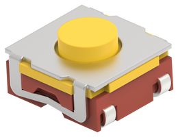 ALCOSWITCH - TE CONNECTIVITY STS34A50YJTTR Tactile Switch, SPST-NO, STS Series, Top Actuated, Surface Mount, Round Button, 500 gf