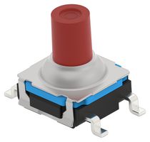 TE CONNECTIVITY - ALCOSWITCH STS77A18RSMTR Tactile Switch, SPST-NO, STS Series, Top Actuated, Surface Mount, Round Button, 180 gf