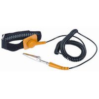 DURATOOL 22-13560 Wrist Strap, Anti-Static, Coiled Cord, Black, 5 ft Cable