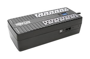 EATON TRIPP LITE ECO850LCD Uninterruptible Power Supply (UPS), NEMA 5-15R, 12 Outlets, 850VA / 425W, 120 V, 120 V, 2.3 min