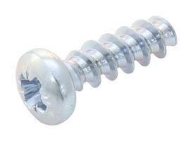 TR FASTENINGS 3.08PRST30TC1D Screw, Thread Forming, M3, 8 mm, Zinc, Steel, Pan Head Pozidriv
