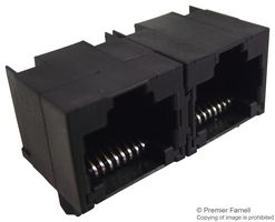 TE CONNECTIVITY - AMP 5406526-1 Modular Connector, RJ45 Jack, 1 x 2 (Ganged), 8P8C, Cat5, Through Hole Mount