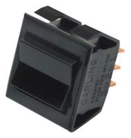 CARLING TECHNOLOGIES TGCO401-TB-B Rocker Switch, Non Illuminated, DPST, On-Off-On, Black, Panel Mount, 10 A