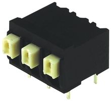WEIDMULLER 1824750000 Wire-To-Board Terminal Block, 5 mm, 3 Positions, 24 AWG, 16 AWG, 1.5 mm², Push In