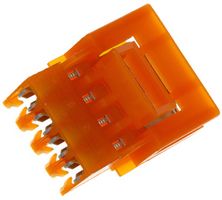 AMP - TE CONNECTIVITY 3-641435-4 Conector IDC, IDC Macho, Macho, 3.96 mm, 1 Hilera, 4 Contactos, Montaje de cable