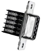 TE CONNECTIVITY - AMP 1-745491-9 D Sub Connector, DB9, Standard, Receptacle, AMPLIMITE HDE-20 Series, 9 Contacts, DE, IDC / IDT