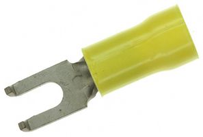 AMP - TE CONNECTIVITY 1-324581-1 Fork / Spade Tongue Terminal, PLASTI-GRIP Series, 12 AWG, 10 AWG, 6.64 mm², M3.5, #6